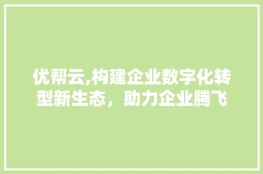 优帮云,构建企业数字化转型新生态，助力企业腾飞 商务信函