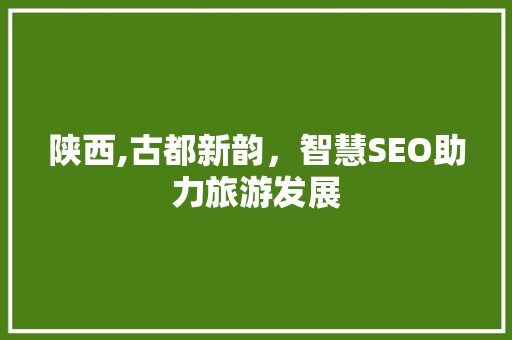 陕西,古都新韵，智慧SEO助力旅游发展