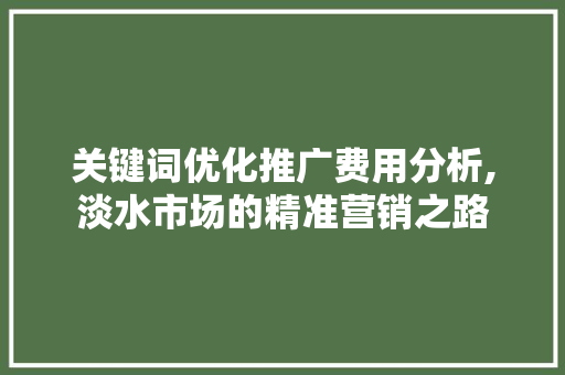 关键词优化推广费用分析,淡水市场的精准营销之路