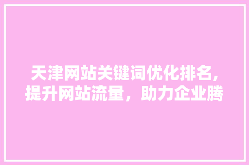 天津网站关键词优化排名,提升网站流量，助力企业腾飞