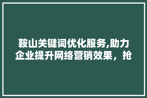 鞍山关键词优化服务,助力企业提升网络营销效果，抢占市场先机