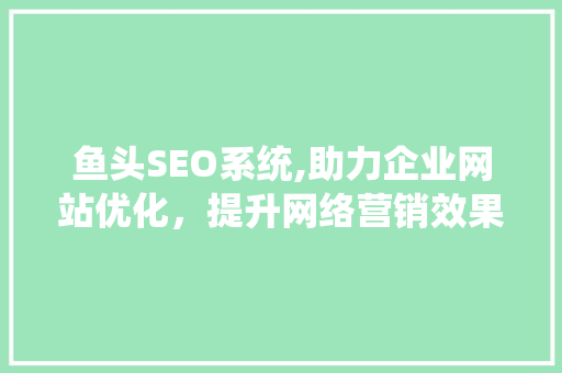 鱼头SEO系统,助力企业网站优化，提升网络营销效果