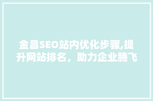 金昌SEO站内优化步骤,提升网站排名，助力企业腾飞