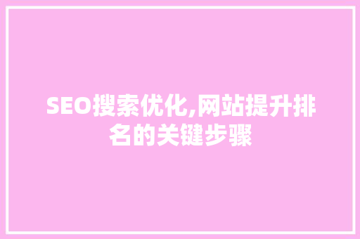 SEO搜索优化,网站提升排名的关键步骤 前端技术
