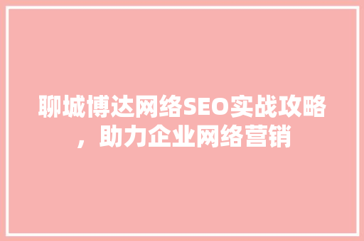 聊城博达网络SEO实战攻略，助力企业网络营销